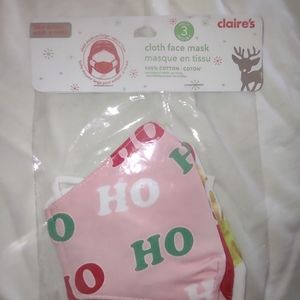 Christmas face mask NWT 3 pack cotton